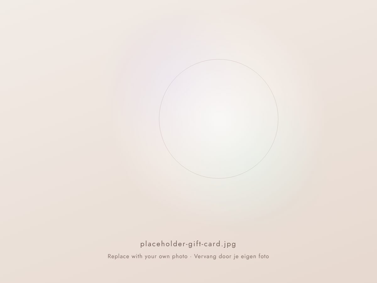 Cadeaubon van Opaline Beauty Studio in een zachtroze envelop